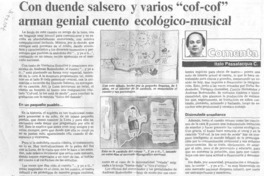 Con duende salsero y varios "cof-cof" arman genial cuento ecológico-musical Con duende salsero y varios "cof-cof" arman genial cuento ecológico-musical