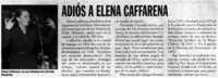 Adiós a Elena Caffarena Adiós a Elena Caffarena