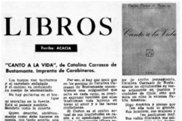 Canto a la vida" Canto a la vida"