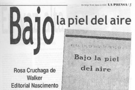Bajo la piel del aire Bajo la piel del aire