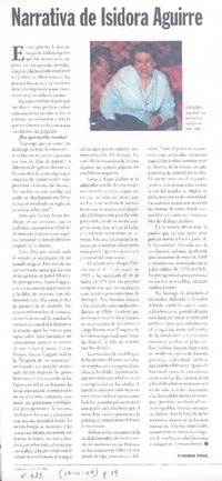 Narrativa de Isidora Aguirre Narrativa de Isidora Aguirre