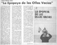 La Epopeya de las ollas vacías" La Epopeya de las ollas vacías"