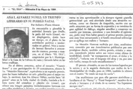 Triunfo literario en su tierra Triunfo literario en su tierra