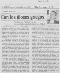 Con los dioses griegos Con los dioses griegos