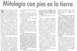 Mitología con pies en la tierra Mitología con pies en la tierra