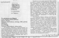 "La promesa en blanco" "La promesa en blanco"
