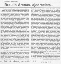 Braulio Arenas, ajedrecista -- Braulio Arenas, ajedrecista --
