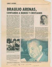 Braulio Arenas, contando a moros y cristianos Braulio Arenas, contando a moros y cristianos