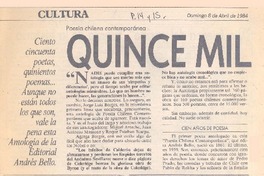 Quince mil versos -- Quince mil versos --