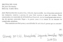 "Frutos del país" "Frutos del país"