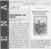 "Recogiendo los pasos -- " "Recogiendo los pasos -- "