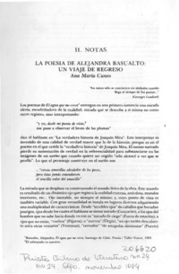 La poesía de Alejandra Basualto, un viaje de regreso La poesía de Alejandra Basualto, un viaje de regreso