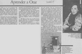 Aprender a orar Aprender a orar