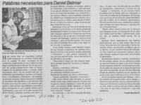 Palabras necesarias para Daniel Belmar Palabras necesarias para Daniel Belmar