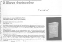 "Recuerdos de un diplomático" "Recuerdos de un diplomático"