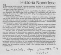 Historia novedosa Historia novedosa