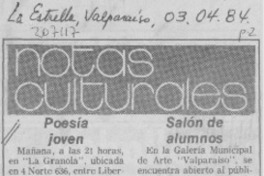 Poesía joven Poesía joven