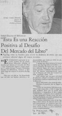 Esta es una reacción positiva al desafío del mercado del libro Esta es una reacción positiva al desafío del mercado del libro