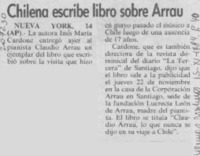 Chilena escribe libro sobre Arrau Chilena escribe libro sobre Arrau