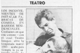 "Los inconvenientes de instalar una fábrica de comida en barrios residenciales" "Los inconvenientes de instalar una fábrica de comida en barrios residenciales"
