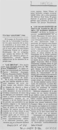 La opera y el teatro frente a la crísis La opera y el teatro frente a la crísis