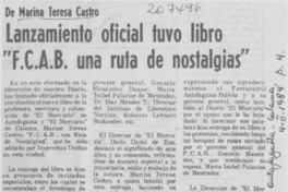 Lanzamiento oficial tuvo libro "F.C.A.B. una ruta de nostalgia" Lanzamiento oficial tuvo libro "F.C.A.B. una ruta de nostalgia"