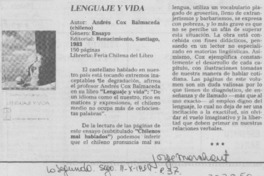 "Lenguaje y vida" "Lenguaje y vida"