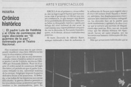 Crónica histórica Crónica histórica