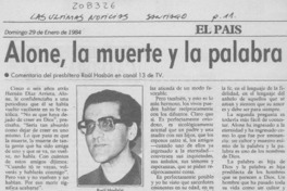 Alone, la muerte y la palabra Alone, la muerte y la palabra