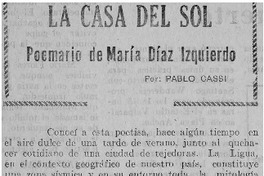 "La casa del sol "La casa del sol
