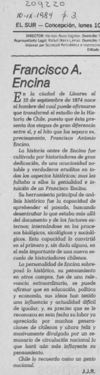 Francisco A. Encina Francisco A. Encina