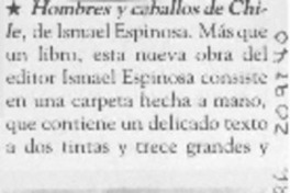 "Hombres y caballos de Chile" "Hombres y caballos de Chile"