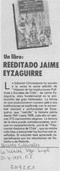 Reeditado Jaime Eyzaguirre Reeditado Jaime Eyzaguirre
