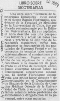 Libro sobre sicoterapias Libro sobre sicoterapias