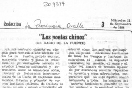 "Los poetas chinos" "Los poetas chinos"