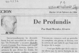 "De profundis" "De profundis"