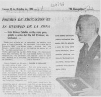 Premio de Educación 83 es huésped de la zona Premio de Educación 83 es huésped de la zona