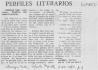 Perfiles literarios Perfiles literarios