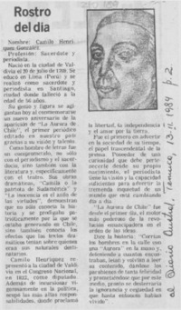 Rostro del día Rostro del día
