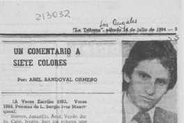 Un comentario a siete colores Un comentario a siete colores