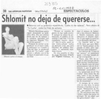 Schlomit no deja de quererse Schlomit no deja de quererse