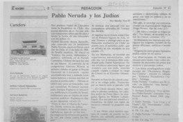 Pablo Neruda y los judíos Pablo Neruda y los judíos