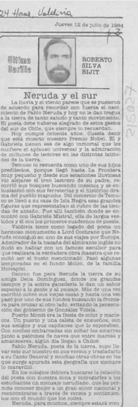 Neruda y el sur Neruda y el sur