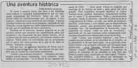 Una aventura histórica Una aventura histórica