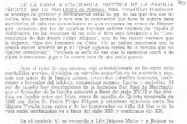 "De La Rioja a Colchagua, historia de la familia Iñíguez" "De La Rioja a Colchagua, historia de la familia Iñíguez"