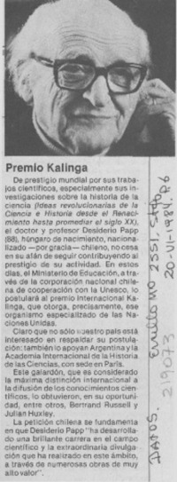 Premio Kalinga Premio Kalinga