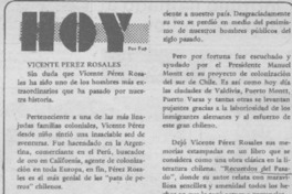 Vicente Pérez Rosales Vicente Pérez Rosales