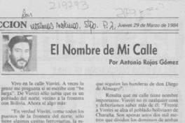 El nombre de mi calle El nombre de mi calle