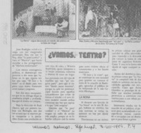 Vamos al teatro? Vamos al teatro?