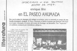Enrique Lihn en el Paseo Ahumada Enrique Lihn en el Paseo Ahumada